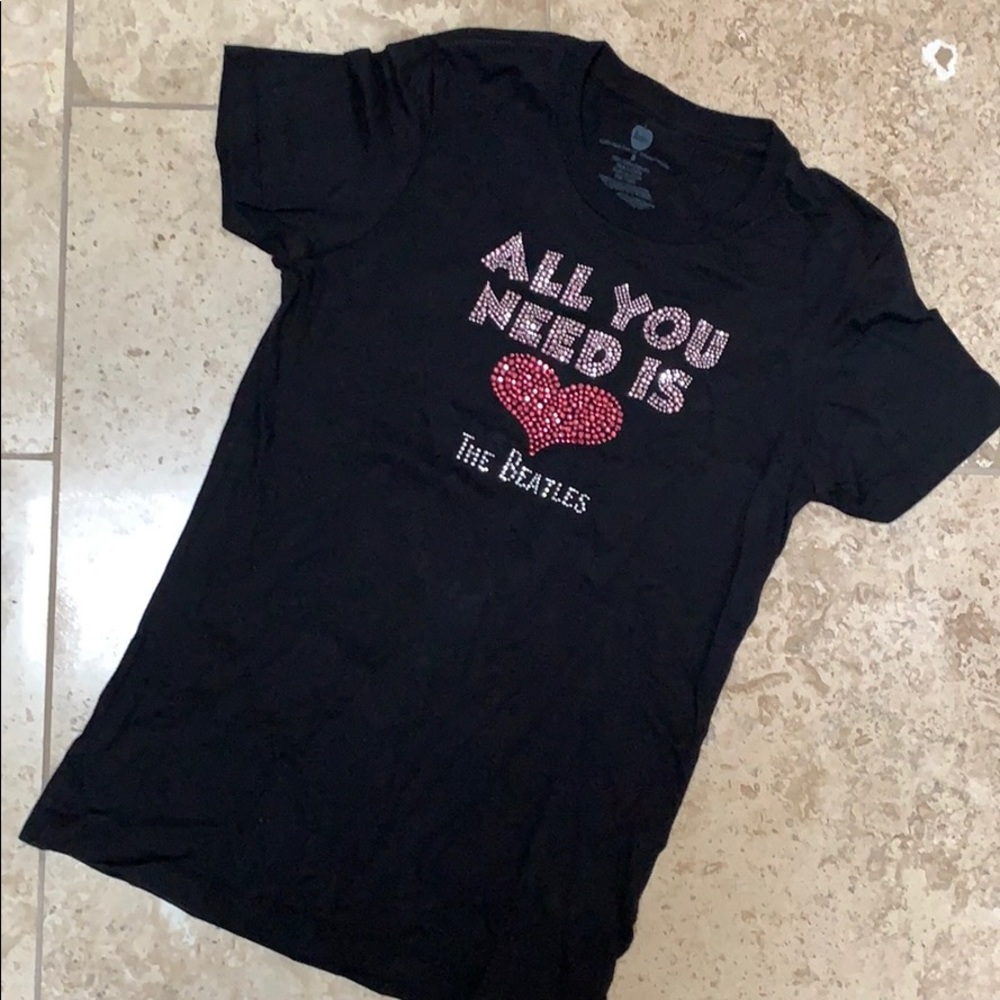 BEATLES black tee